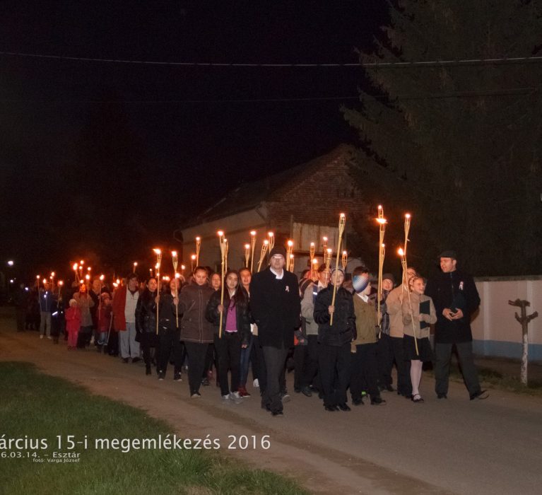 A forradalomra emlékeztünk