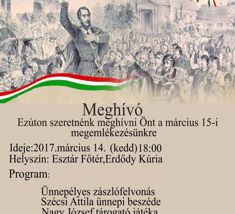 Március 15-i megemlékezés