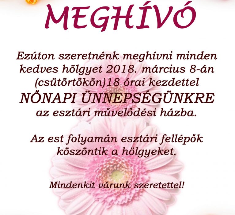 Nőnapi meghívó