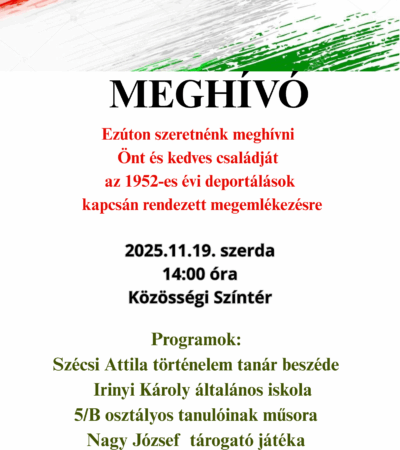 1952-es évi Deportáltak napja