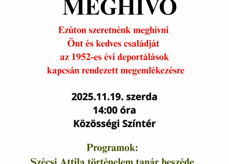 1952-es évi Deportáltak napja